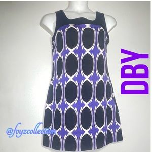 Women's Purple and Black Midi Dress